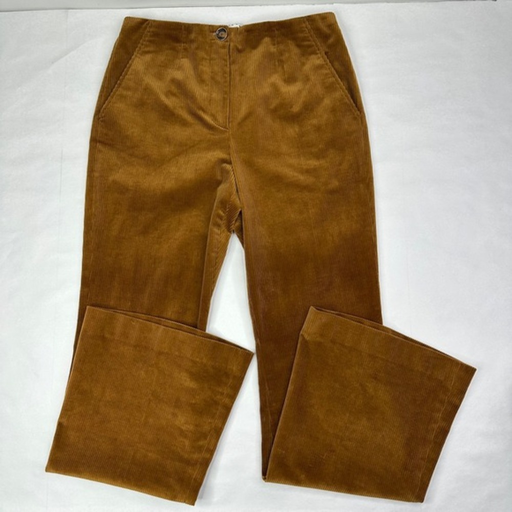 VERONICA BEARD Designer Brown Corduroy Flare Pants‎ Women's Size 10/W31